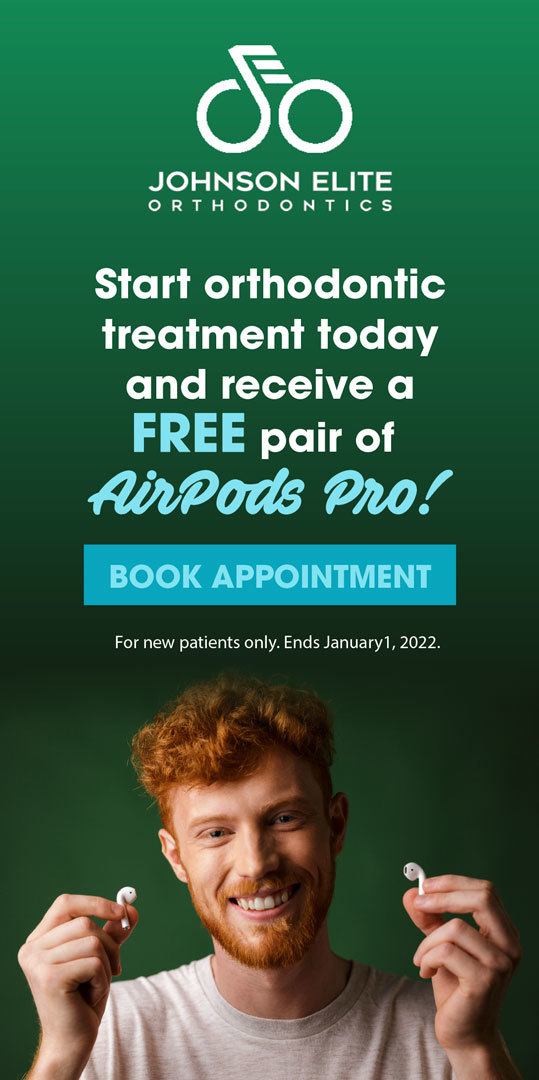 Start orthodontic treatment today and receive a FREE paid of AirPods Pro! For new patients only, ends January 1 2022. Click to book now