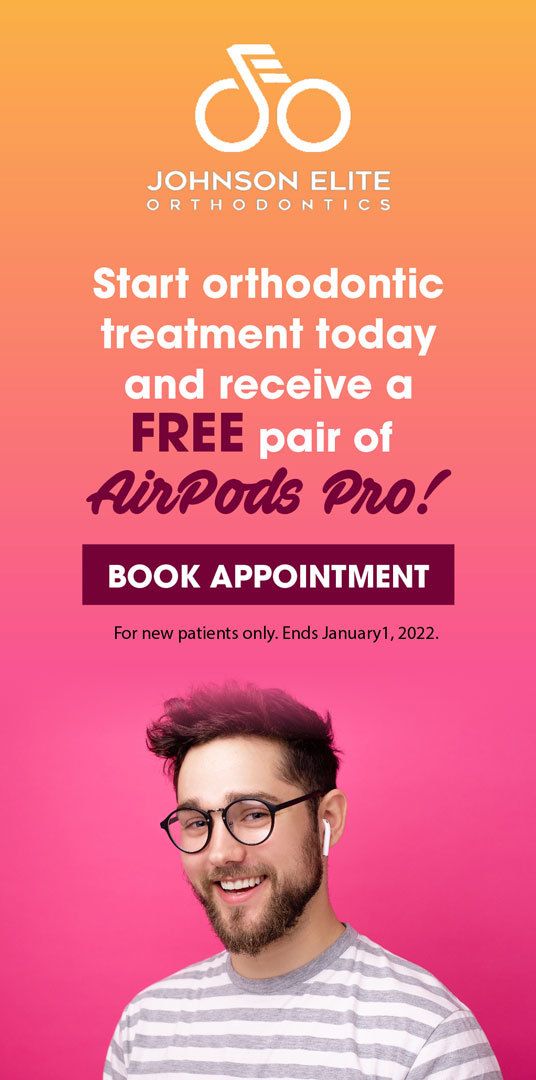 Start orthodontic treatment today and receive a FREE paid of AirPods Pro! For new patients only, ends January 1 2022. Click to book now